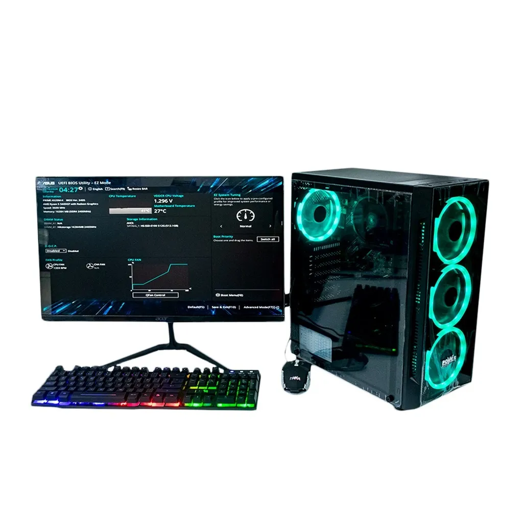 Torre Amd Ryzen 5-5600G Ram16 Solido Sata 512