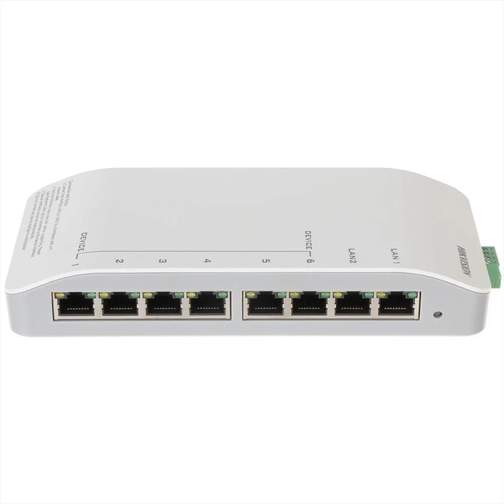 Switch Rj45 6 Monitores Hikvision Ds-Kad606-P