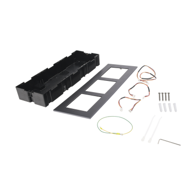 SOPORTE VIDEO CITOFONIA 3 MODULOS HIKVISION DS-KD-ACF3 PLATICO