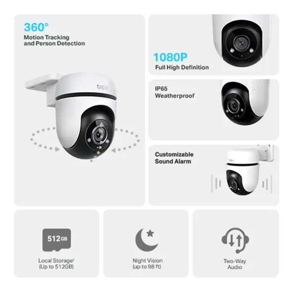 Tp Link Camara Tapo C500 Exterior 1080P