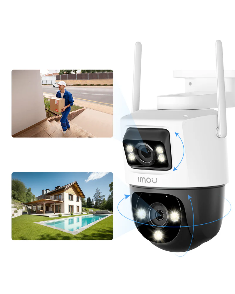 C_¡mara De Seguridad Cruiser Dual Imou 5+3Mp Exterior Doble Lente Imou