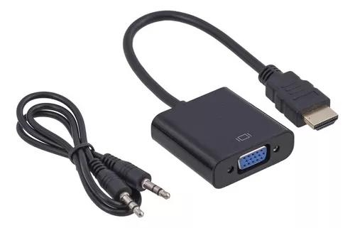 Convertidor Hdmi A Vga Negro