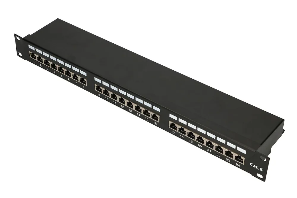 Patch Panel Cat 6 24 Puertos 1U