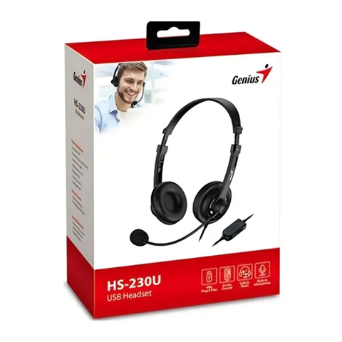DIADEMA USB HS-230U BLK