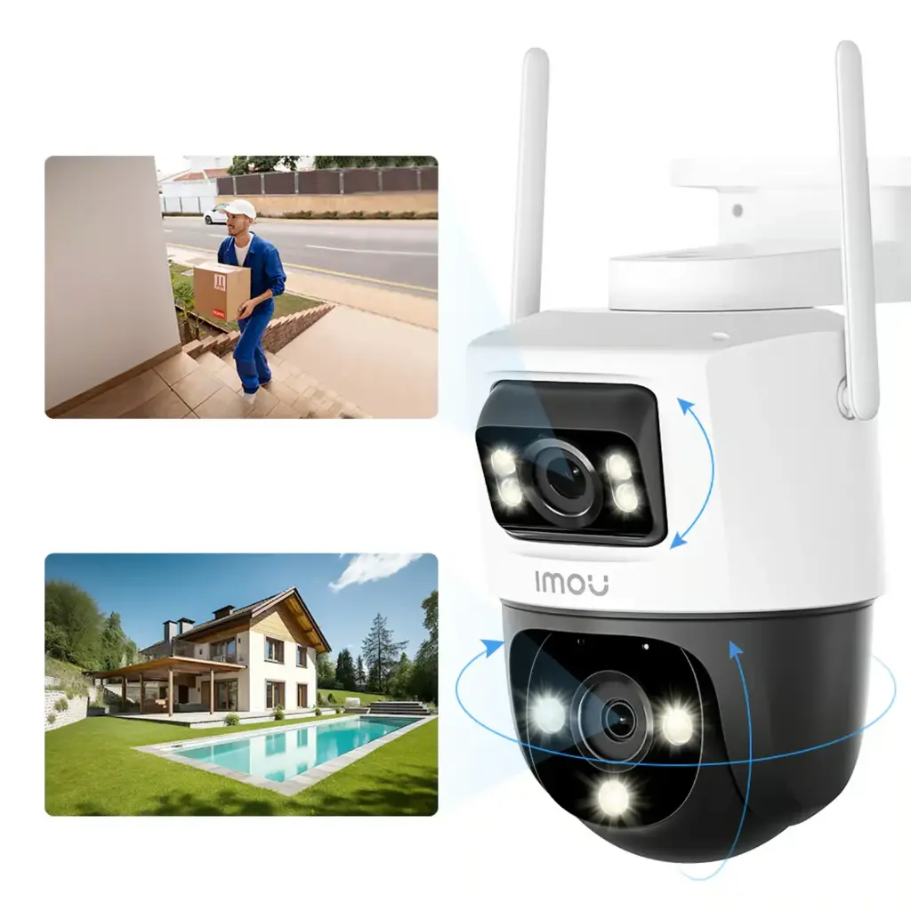 C_¡mara De Seguridad Cruiser Dual Imou 5+5Mp Para Exterior Imou Doble Lente