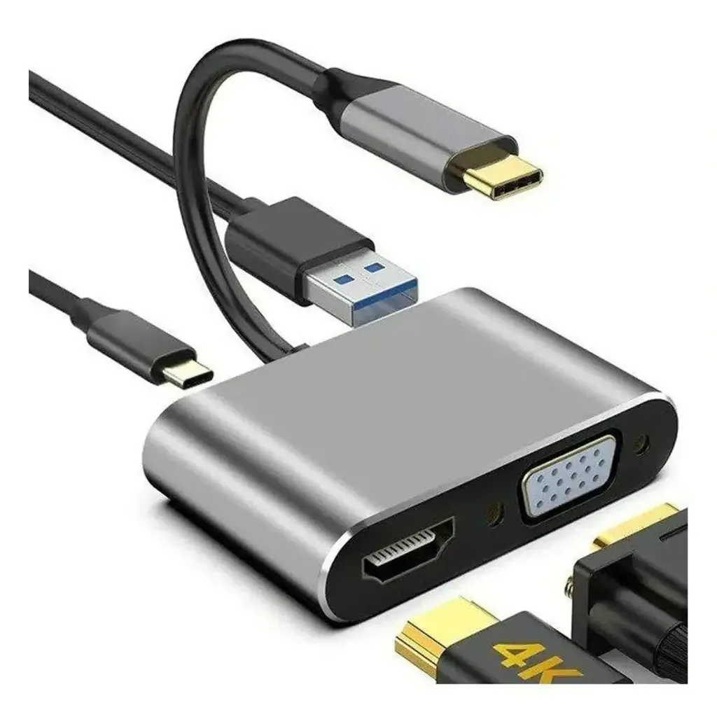 Cable Adaptadro Tipo C 4 En 1