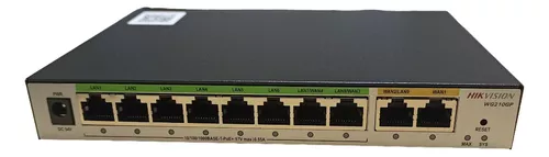 Switch 8 Puertos Hikvision Gigabit Poe Ds-3Wg210Gp-Si