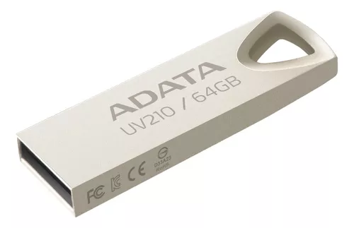Memoria Usb 64Gb Metalica Adata Uv210  2.0