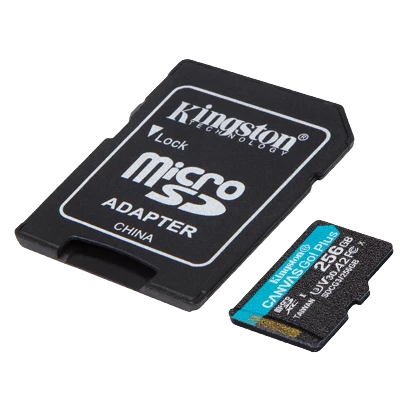 Memoria Micro Sd Kingston 256Gb Canvas Go Plus 4K