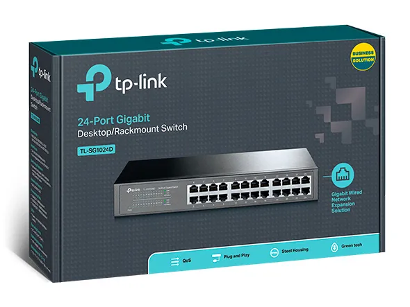 Tp-Link Switch 24 Puertos Rack Gigabit Tl-Sg1024D