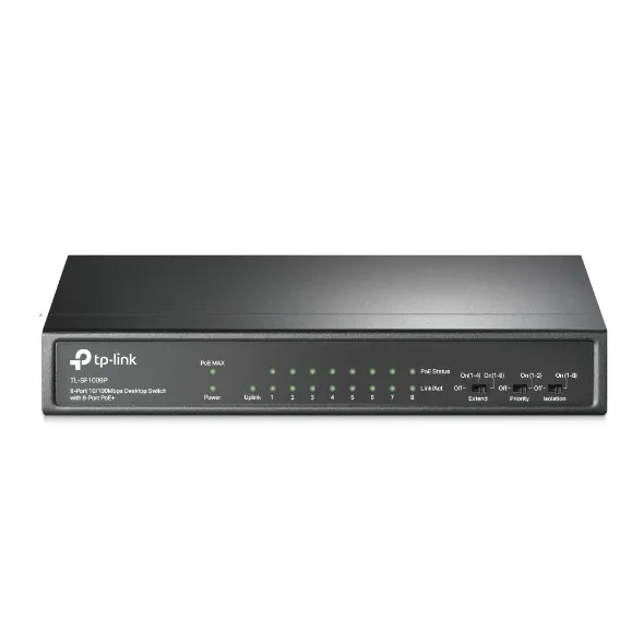 Tp-Link Switch Poe De 9 Puertos 10/100 Tl-Sf1009P