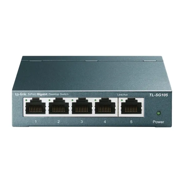 Switch 5 Puertos Giga Tl-Sg105 Tp-Link Metalico
