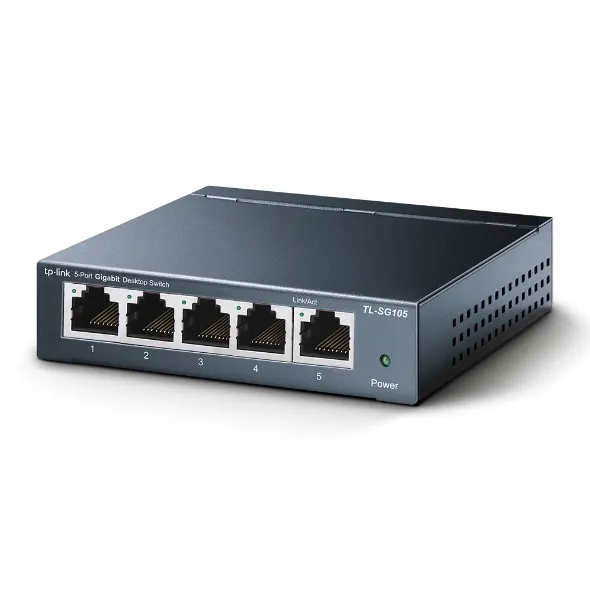 Switch 5 Puertos Giga Tl-Sg105 Tp-Link Metalico