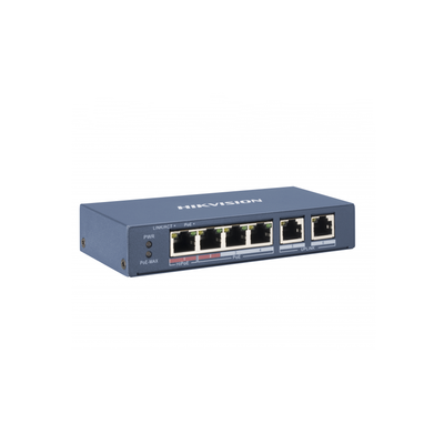 Switch 4 P_ºertos Poe Hikvision Ds-3E0106P-E/M