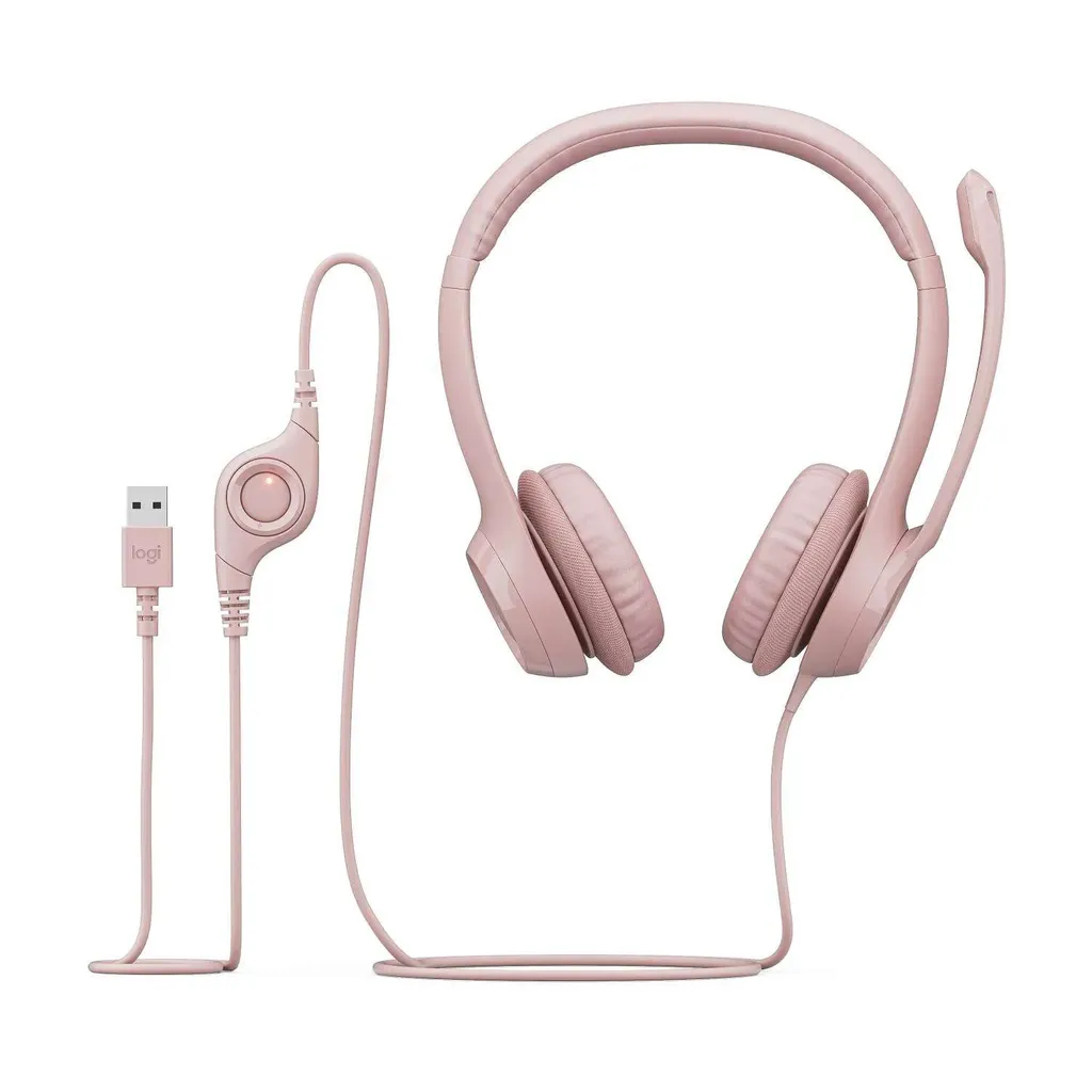 Diadema Logitech Usb H390 Rosada