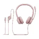 Diadema Logitech Usb H390 Rosada