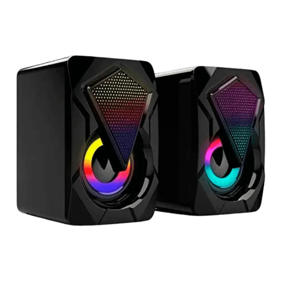 Parlantes Usb Rgb Para Pc X2