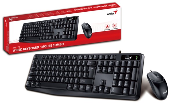 COMBO TECLADO Y MOUSE USB  GENIUS KM-170