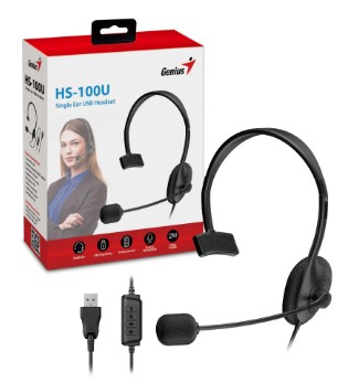 Diadema Mono Genius Hs-100U Usb