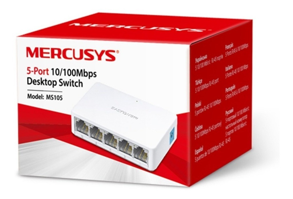Mercusys Ms105 Switch De 5 Puertos 10/100