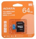 Memoria Micro SD Adata 64GB Clase 10 Ausdx64guicl10a1-Ra1
