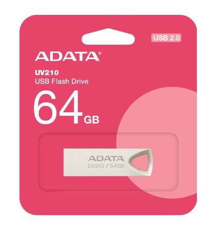 Memoria Usb 64Gb Metalica Adata Uv210  2.0