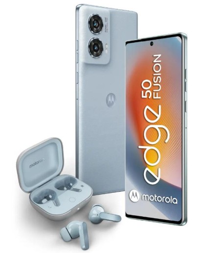 Celular Edge 50 Fusion Ram8 Almacenamiento 256 Azul + Audífonos