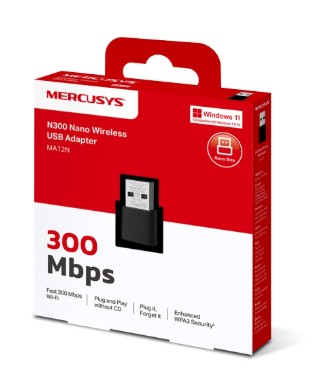 Mercusys Adaptatado Inalambrico N300 MA12n
