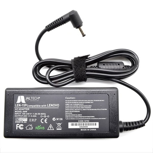 [10792] Cargador Premium Lenovo 20V 3.25A Punta Delgada