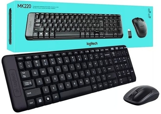 [097855088819] Combo Teclado Y Mouse Inalam Logitech Mk220
