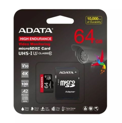 [4710273772141] Memoria Micro Sd 64Gb Adata Alta Resistencia Microsdxc