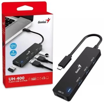 [4710268261162] Hub Genius 4 Puertos Usb 3.0 Uh-400