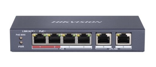 [301801715] Switch 4 P_ºertos Poe Hikvision Ds-3E0106P-E/M