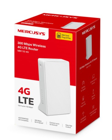 [849439001871] Router Mercusys Inalambrico 4G Lte De 300 Mbps