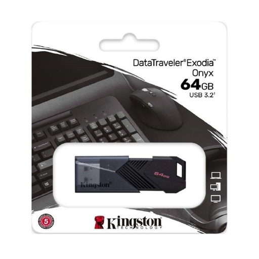 [740617332605] Memoria Usb 64Gb Kingston Exodia Onyx