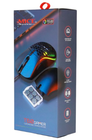[80375] Mouse Gamer Usb Con Peso RGB
