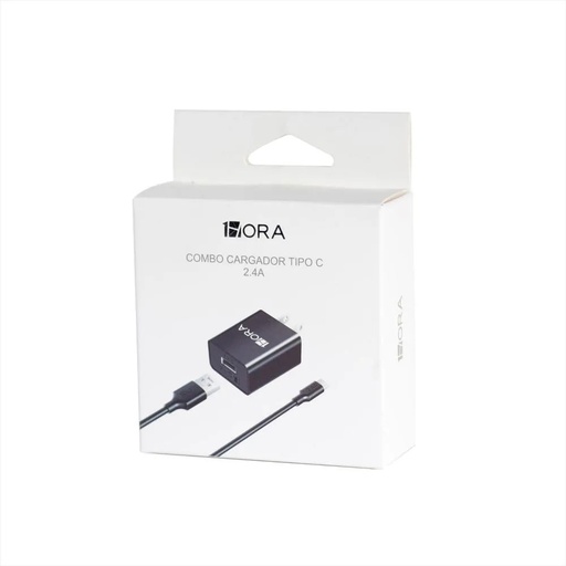 [7503030727181] Cargador Usb  Tipo c  2.4 A 12W 1HORA