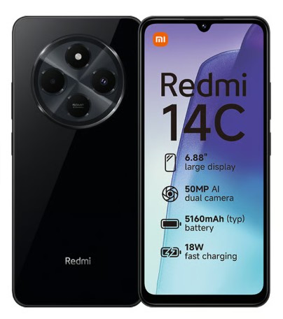 [6941812798188] Celular Redmin 14C Ram16 Almacenamiento 256 Negro Ocaso