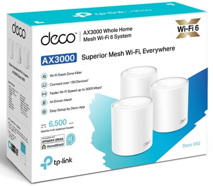 [840030707087] Tp-Link Router Deco X50 3Pack Ax3000