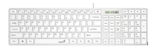 [4710268258100] Teclado Genius Slimstar 126 Blanco