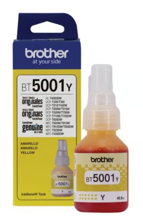 [012502641032] Tinta Brother Original Amarilla Bt5001