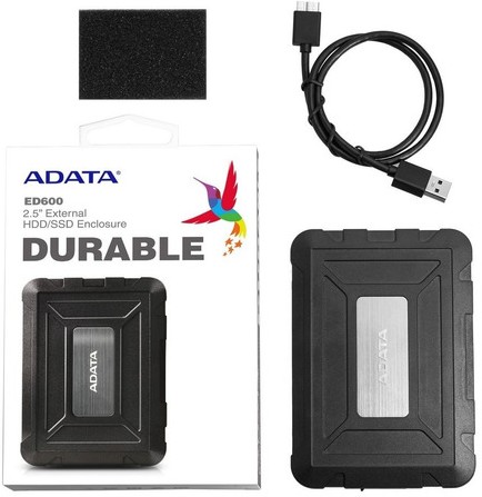 [4713218463234.] Caja Disco Externo Antigolpes Adata Ed600
