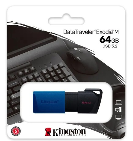 [740617326260] Memoria Usb 64 Kingston Datatraveler Exodia Usb 3.2