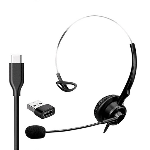 [11153] Diadema Mono Tipo C Y Usb Jaltech