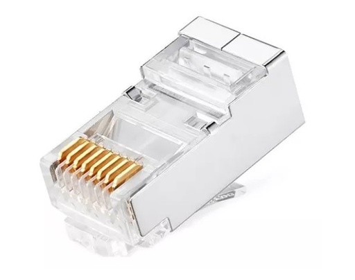 [NRJ6F-0606] Rj45 Cat 6 Ftp Metalico Paquete De 10 Unidades