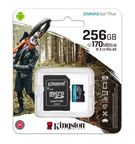 [740617301250] Memoria Micro Sd Kingston 256Gb Canvas Go Plus 4K