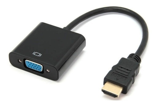 [10922] Convertidor Hdmi A Vga Negro