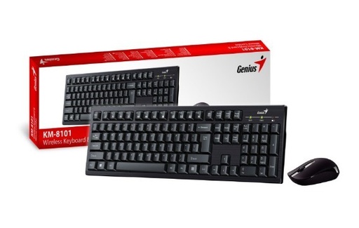 [4710268259398] Combo Teclado Y Mouse Inalambrico Genius Km-8101