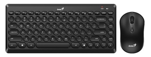 [4710268259275] Combo Teclado Y Mouse Inalambrico Q8000 Negro