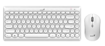 [4710268259923] Combo Teclado Y Mouse Inalambrico Q8000 Blanco